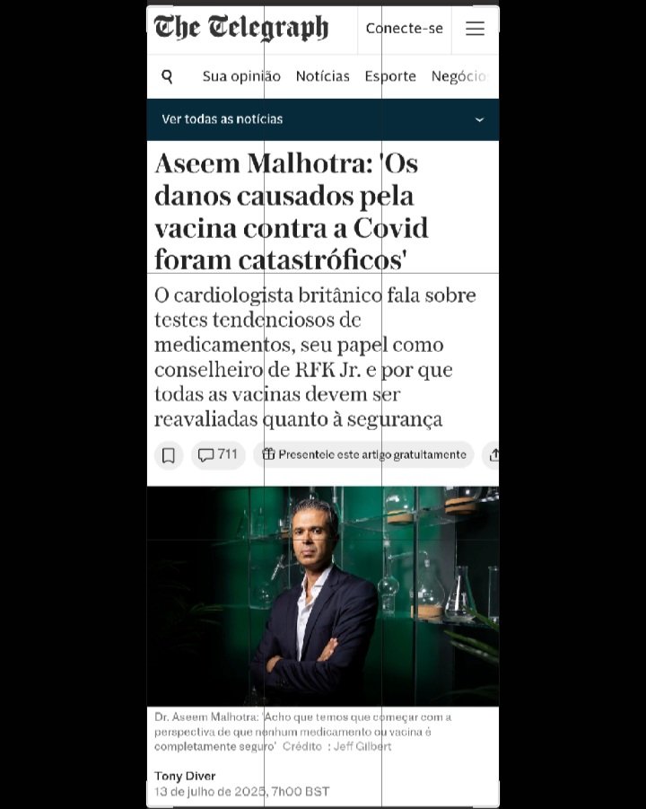 danielcabral21's tweet image. 💉 ☠ &quot;Os danos causados pela vacina contra a covid foram catastróficos&quot;. 

Aseem Malhotra - Cardiologista britânico 

telegraph.co.uk/news/2025/07/1…

#questione #saiadamatrix #protejaseusfilhos #wakeup #despertem #cuidemdascrianças #saude #saúde 

Telegram 👇🏻 
T.me/despertandoleo…