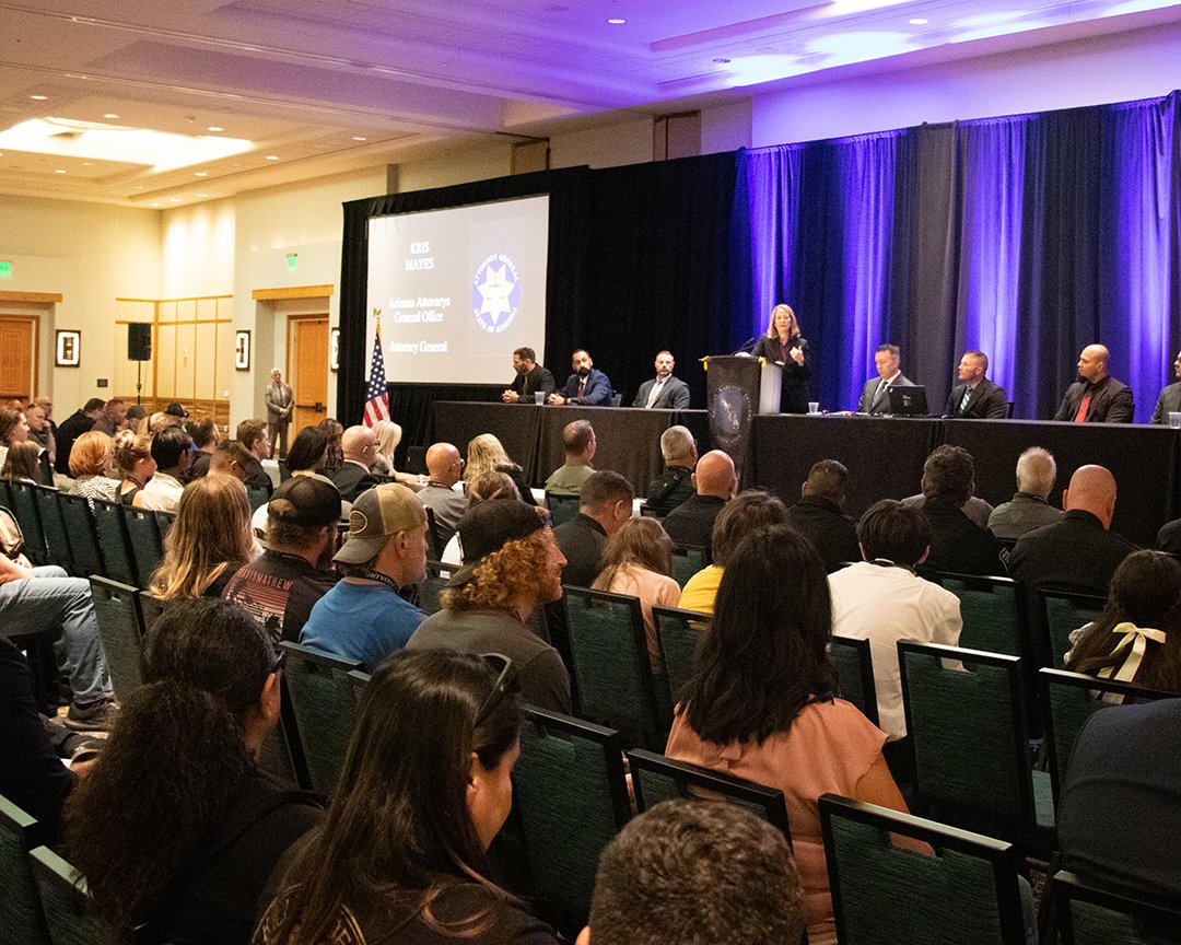 AZAGMayes's tweet image. It was an honor to speak at the ANOA training conference. Arizona narcotics officers are on the frontline of our fight against the fentanyl crisis. My office is proud to partner with them as we continue to aggressively investigate and prosecute the Mexican drug cartels.