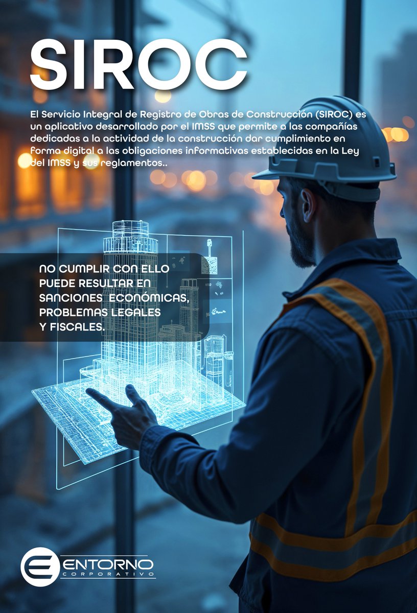 Entorno_Corp's tweet image. 🔎📷 ¡Atención empresario! ¿Te dedicas al sector de la construcción? ¿Sabes qué es el #SIROC? ¿Tu empresa ya está registrada? Evita sanciones, nosotros te ayudamos con el registro y su cumplimiento. #Empresas #CumplimientoNormativo