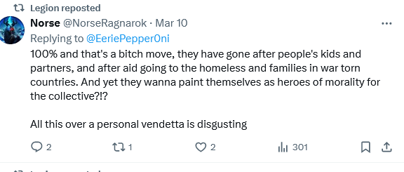.Public Safety #Tip

Be careful to whom your family associates on #Twitter.

Sadly, it seems that innocent bystanders like “people’s kids and partners" are not safe from the #harassment of some people’s personal #vendetta.

#MelodyBlues #Moxi3 #0utlaw #CrazyPorras #AnyFeel