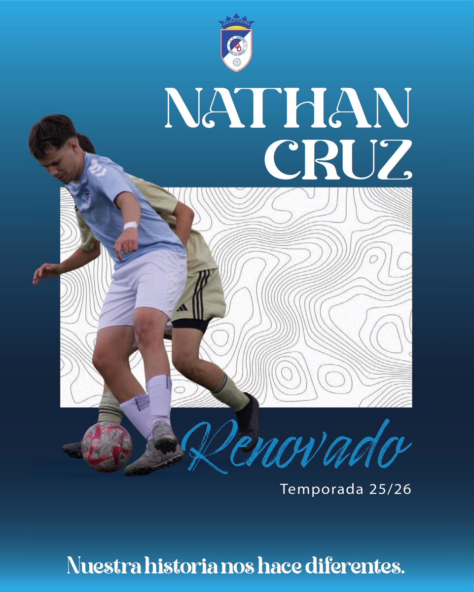 Juvenil Interinsular | ✍🏽 Nathan Cruz renueva su compromiso con el CD Doramas y seguirá formando parte de nuestro ataque la próxima campaña.🩵🤍