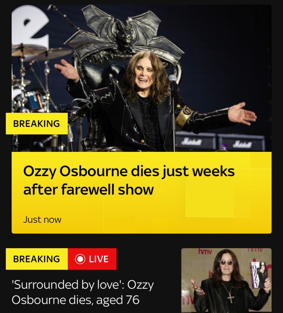 SythUK's tweet image. RIP you Legend Ozzy Osbourne 🎵 🪦
