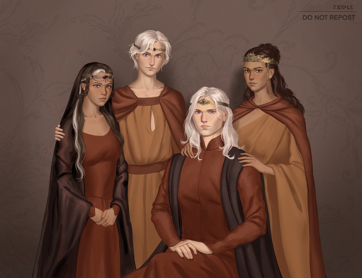 witchyhagz's tweet image. A royal portrait of House Targaryen
`✦ ˑ ִֶ 𓂃⊹
art by 28idle
commissioned by @aranellaart and i