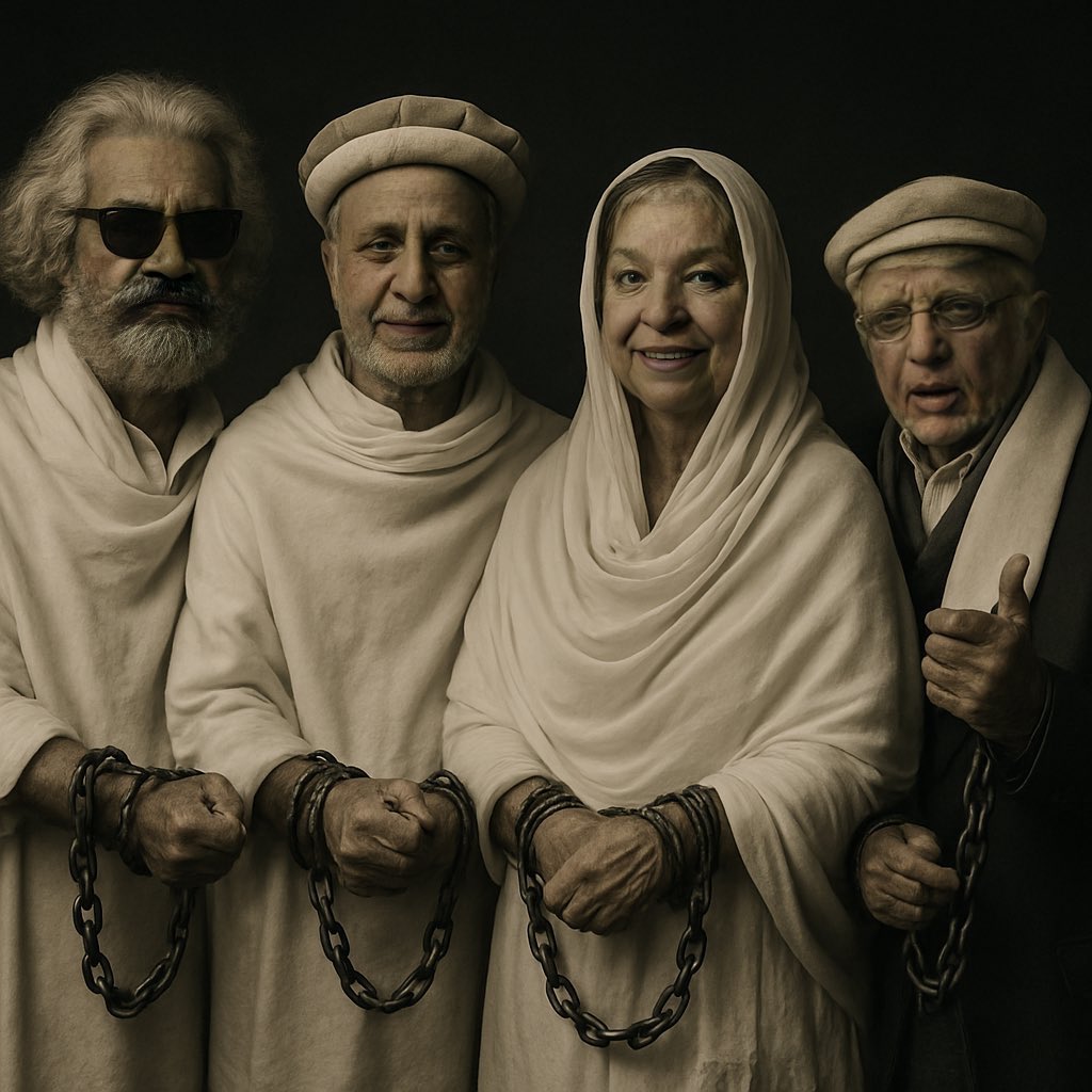 zubairniazi's tweet image. بندوق کے زور پر جھوٹے گواہ پیش کر کے تحریک کے بہادر جوان اور بزرگ رہنماؤں کو دس دس سال کی سزا سنوا کر اپنی فتح کو جو جشن منا رہے ہیں، یہی سب سے بڑے قومی غدار ہیں۔
فتح تو کپتان کی ہوئی ہے، فتح تو ڈاکٹر یاسمین، محمودارشید، عمر چیمہ، اعجاز چوہدری،احمد بھچر،احمد چٹھہ،بلال اعجاز کی ہے