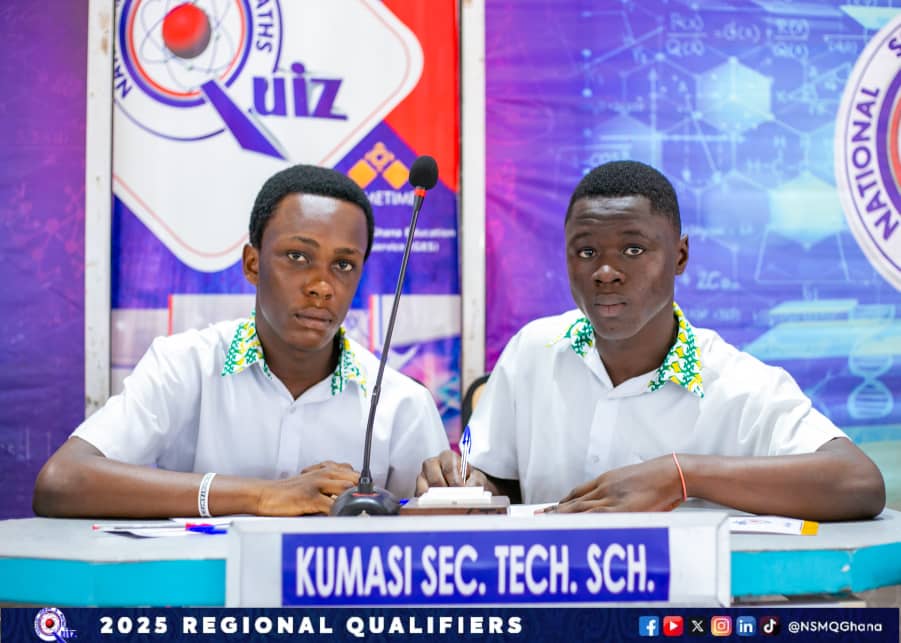 End of contest

Kumasi Sec Tech Sch:72pts
Juaso SHTS:35pts
Asare Bediako SHS:31pts
Ibadur Rahman Academy: 27pts

Such a great performance 🔥🔥🔥