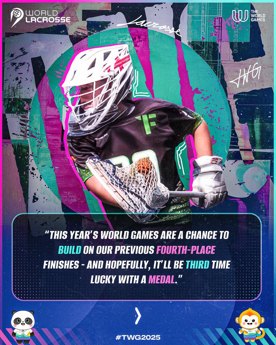 WorldLacrosse's tweet image. Third time's the charm? 🇬🇧
After consecutive 4th place finishes at The World Games, Emilie Chandler and Great Britain will look to barge onto the podium in Chengdu while keeping their Olympic dream burning along the way 🔥
#TWG2025 x #Lacrosse