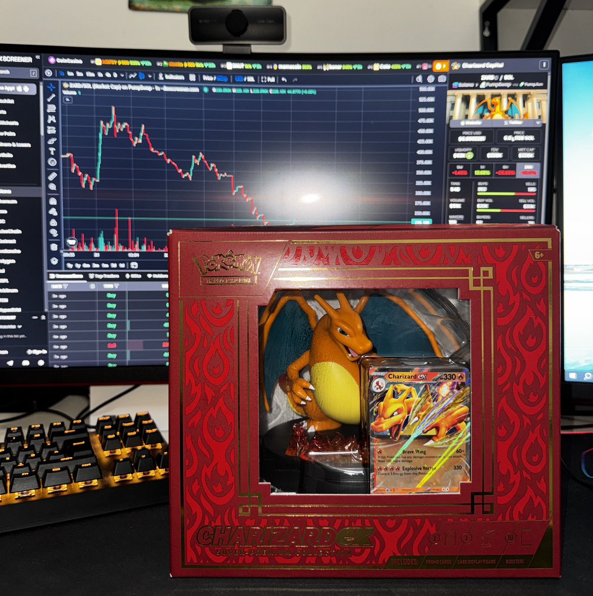xelf_sol's tweet image. Bought more $Zard at the dip and a charizard box ✅

Higher.