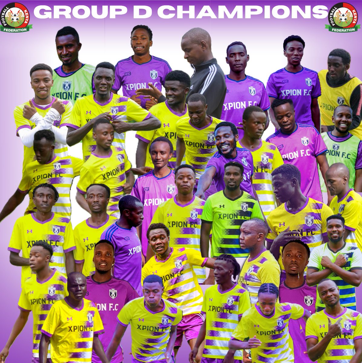 xpionfc's tweet photo. GROUP D CHAMPIONS IN WAITING⚽️🥇
FKF Central Region League
Xpion Football Club
#xpionfc
#wakandaforever
#forever
#thankyouforyoursupport
#forevergrateful https://t.co/Ndj5BqcY0D