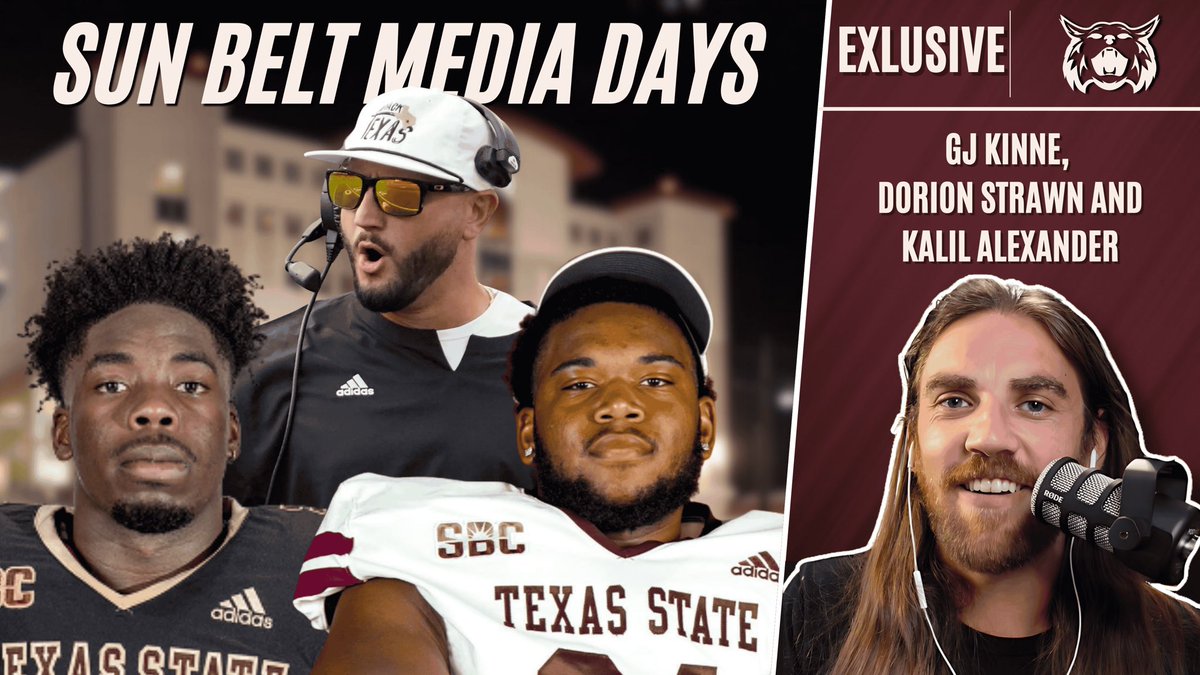 WinNowOrGetBent's tweet image. #WNOGB EXCLUSIVE
#TXST HC GJ Kinne, LT Dorion Strawn and DE Kalil Alexander check-in from Sun Belt Media Days.
YT: youtu.be/YtwP-gbNIz0?si…
Apple: podcasts.apple.com/us/podcast/win…
Spotify: open.spotify.com/episode/4sCoTP…