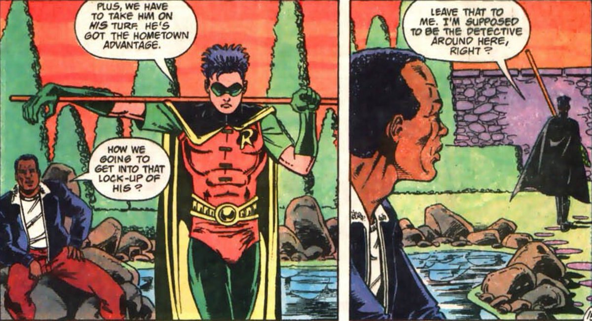 sundustreams's tweet image. gets his ass kicked by lady shiva so he starts aura farming to cope oh tim drake u will always be my favourite loser