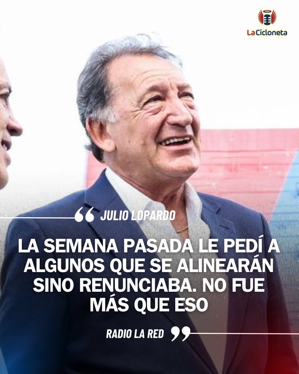 lacicloneta's tweet image. 🔵🔴 JULIO LOPARDO explicó la postura que tomará #SanLorenzo ante posibles ventas de jugadores en un futuro y descartó la posibilidad de renunciar.
🎙️ @radiolared