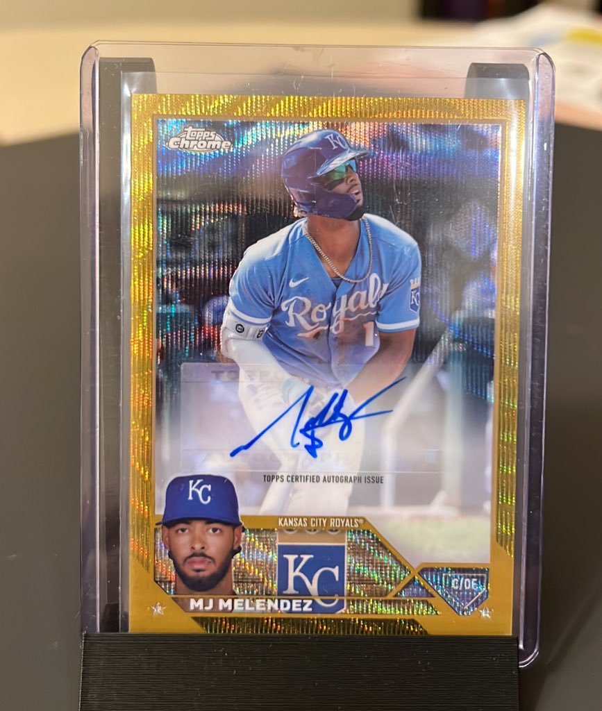 phillycardboard's tweet image. $15
MJ Melendez Topps Chrome Gold auto
/50
Stack till July 25th - check out anytime.