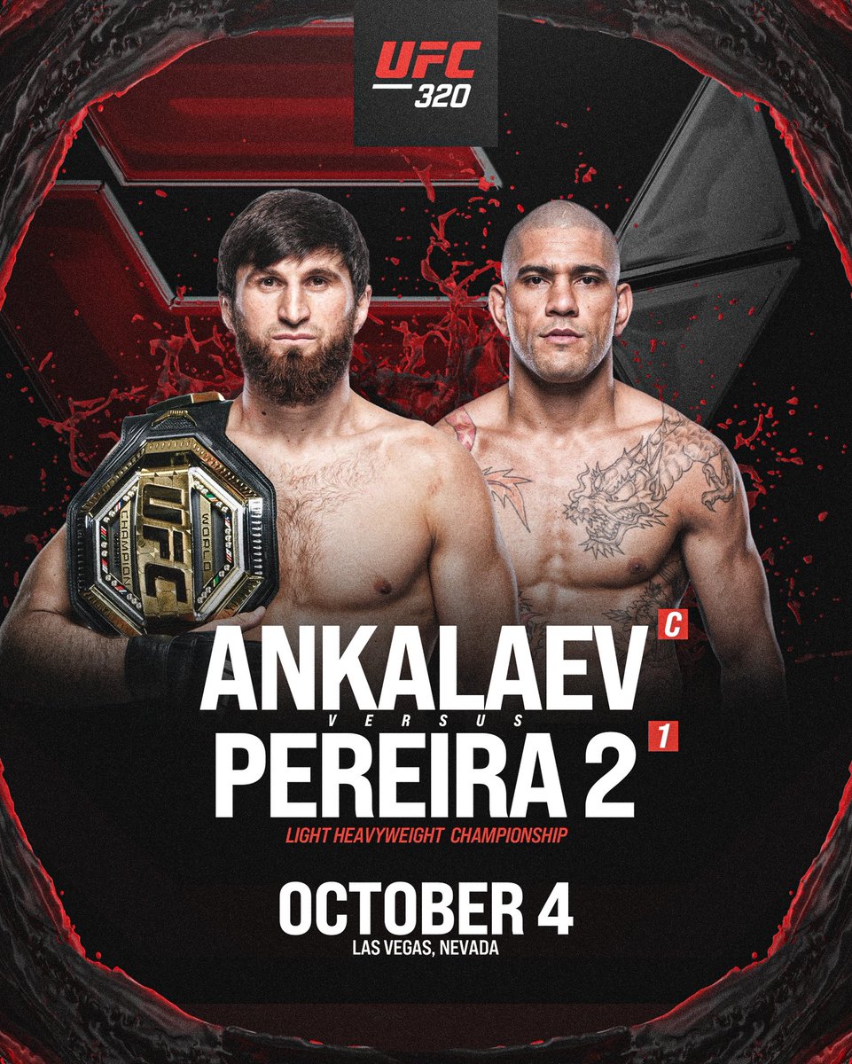 Full_Violence's tweet image. Dana White just made three fights official for UFC 320:
Alex Pereira vs. Magomed Ankalaev
Merab Dvalishvili vs. Cory Sandhagen
Jiří Procházka vs. Khalil Rountree Jr.
DANA COOKED. 🔥
