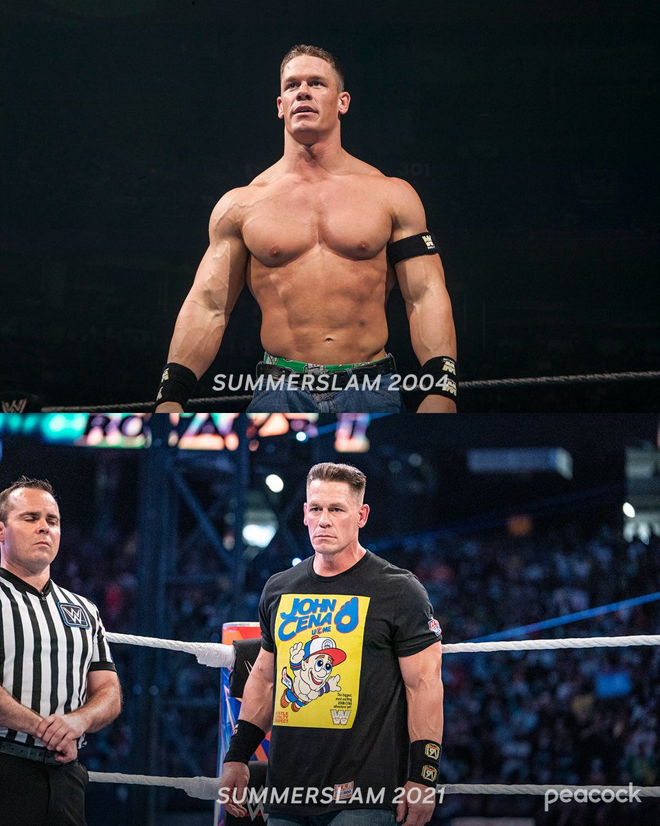 peacock's tweet image. It's like looking through an old family photo album 🥹
SummerSlam is LIVE August 2 & 3 at 6pm ET on Peacock.