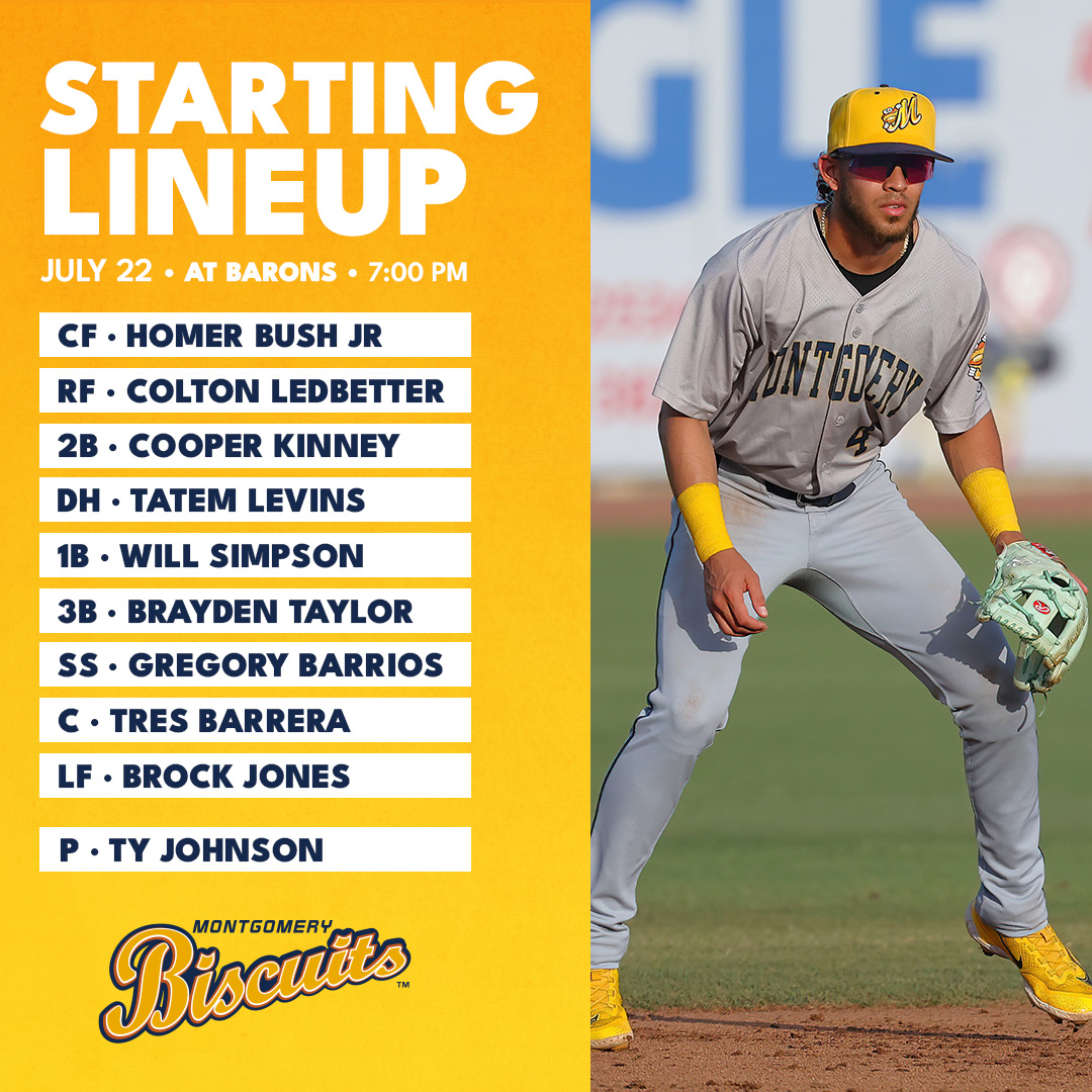 BiscuitBaseball's tweet image. Ready to go in Birmingham!
🆚 Birmingham Barons
📍Regions Field
⏰ 7:00 PM CT
📻 rb.gy/zy4sqy
📺 tinyurl.com/27ws7ps7 (home audio only)