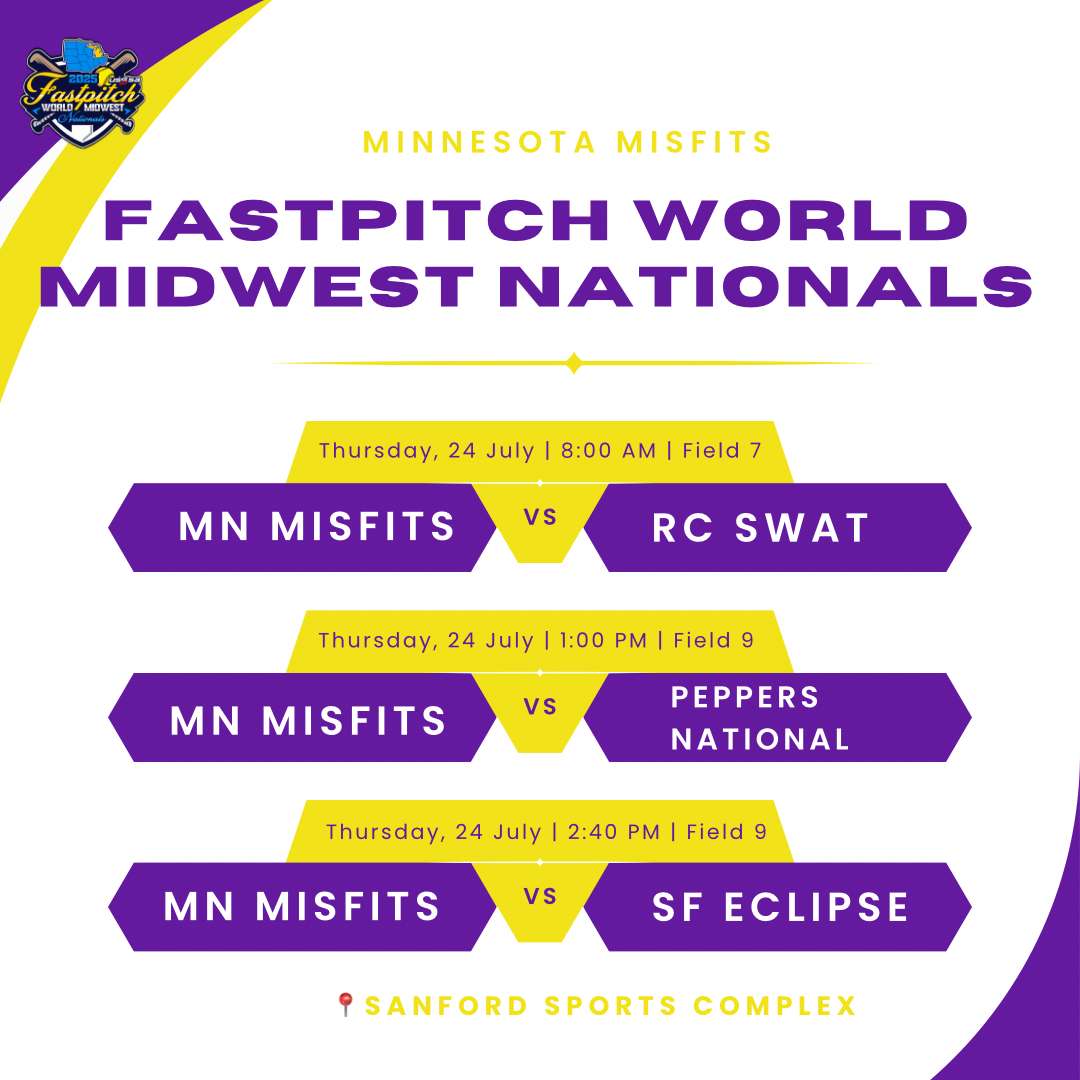 MN Misfits 18U/ 2025-2027 (@16umn64294) on Twitter photo ⚠️Here is our pool play schedule for the USSSA Fastpitch World Midwest Nationals in Sioux Falls, SD. ⚠️👇🏼
<a href="/MaddieBacker/">Maddie Backer</a> <a href="/MadyWachal/">Mady Wachal</a>
<a href="/ramseyhopp5/">Ramsey Hopp</a> <a href="/NettiePars72604/">Nettie Parsons</a> <a href="/hadleywachal/">hadleywachal</a> <a href="/Mileymo16/">Miley</a> <a href="/lschmiesing7/">Lauren schmiesing</a> <a href="/Schipperkeira/">keira schipper</a> <a href="/EnterKenzie/">Kenzie Enter</a> <a href="/ANJANIELSEN80/">ANJA NIELSEN</a> <a href="/gracethorson0/">Grace</a> ❤️🥎 ⚠️Here is our pool play schedule for the USSSA Fastpitch World Midwest Nationals in Sioux Falls, SD. ⚠️👇🏼
<a href="/MaddieBacker/">Maddie Backer</a> <a href="/MadyWachal/">Mady Wachal</a>
<a href="/ramseyhopp5/">Ramsey Hopp</a> <a href="/NettiePars72604/">Nettie Parsons</a> <a href="/hadleywachal/">hadleywachal</a> <a href="/Mileymo16/">Miley</a> <a href="/lschmiesing7/">Lauren schmiesing</a> <a href="/Schipperkeira/">keira schipper</a> <a href="/EnterKenzie/">Kenzie Enter</a> <a href="/ANJANIELSEN80/">ANJA NIELSEN</a> <a href="/gracethorson0/">Grace</a> ❤️🥎