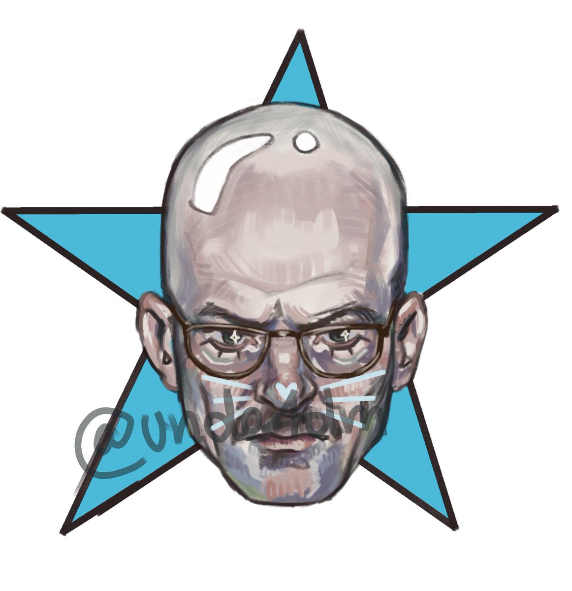 unde4dm's tweet image. i'm making a pack of breaking bad stickers (i'll probably delete the star behind him)