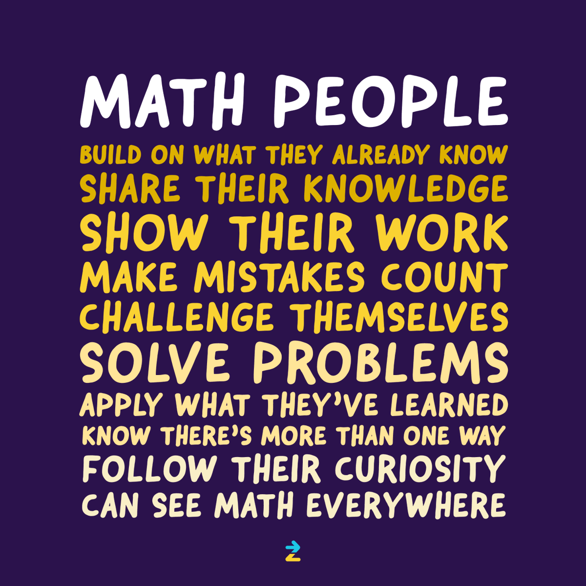 zearned's tweet image. ✨Repost to spread the message: We’re ALL math people! 🌎