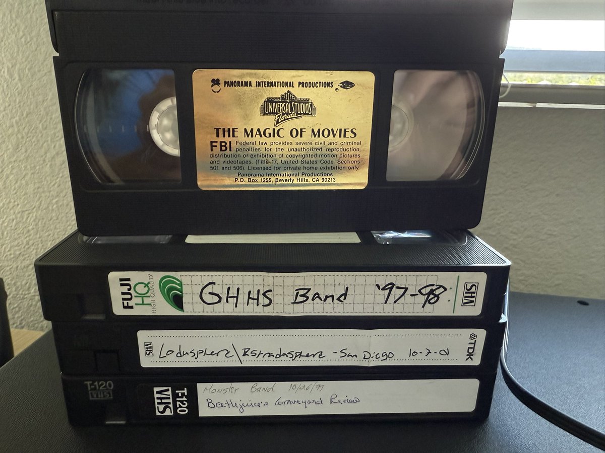 ZakWinnick's tweet image. If you would have told me I’d be buying a VCR in 2025, I would have called you crazy.

However, this stack of VHS tapes won’t digitize themselves…