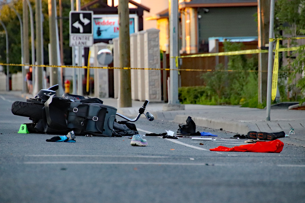 News Chaser (@1stduemedia) on Twitter photo June 29th in Chilliwack - A motorcycle collided with a Jeep SUV at Vedder Rd & Thomas Rd. 3 patients transported to hospital, one in critical condition. <a href="/UFVRD_RCMP/">Upper Fraser Valley RCMP</a> <a href="/APBC873/">A. Paramedics Of BC</a> <a href="/chilliwackfire1/">chilliwackfirelocal2826</a> #ICARS June 29th in Chilliwack - A motorcycle collided with a Jeep SUV at Vedder Rd & Thomas Rd. 3 patients transported to hospital, one in critical condition. <a href="/UFVRD_RCMP/">Upper Fraser Valley RCMP</a> <a href="/APBC873/">A. Paramedics Of BC</a> <a href="/chilliwackfire1/">chilliwackfirelocal2826</a> #ICARS