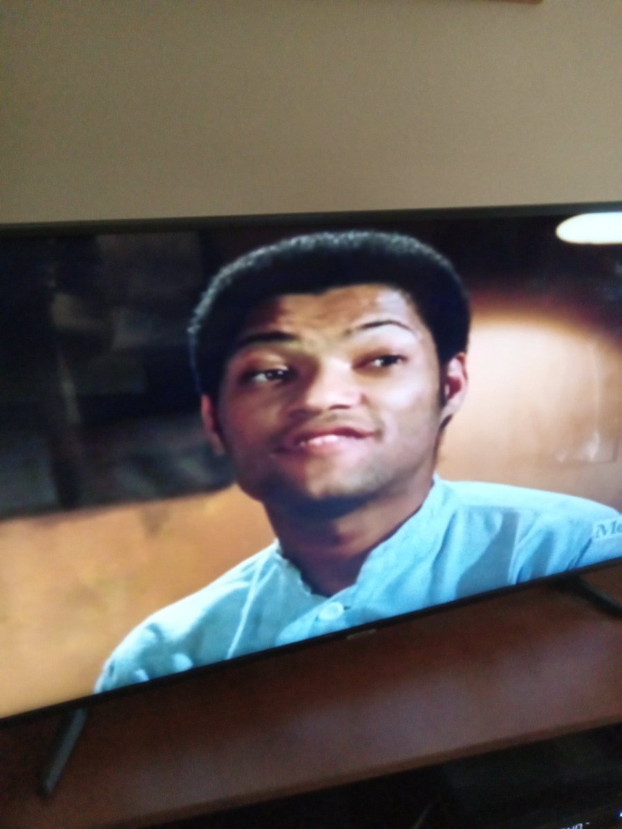BronsonTweets9's tweet image. Great to see my pally Laurence Fishburne in an episode of MASH. You'd think a Korean War vet would be able to find a shield better than a boom box.