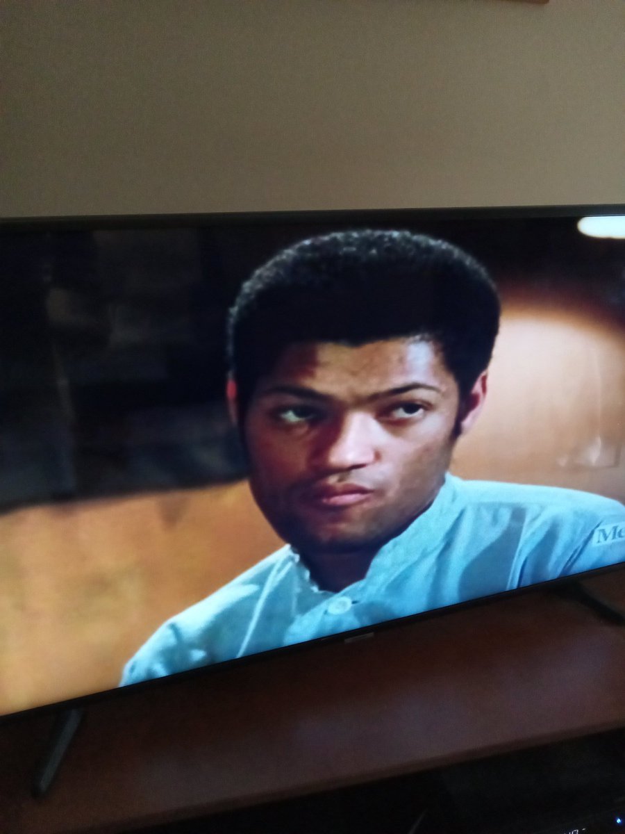 BronsonTweets9's tweet image. Great to see my pally Laurence Fishburne in an episode of MASH. You'd think a Korean War vet would be able to find a shield better than a boom box.