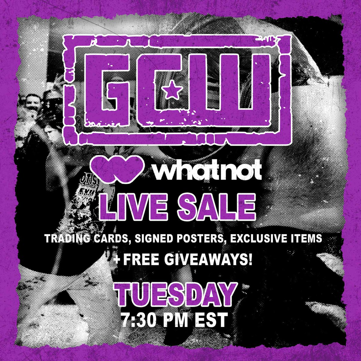gcwmerch's tweet image. Tonite 730pm
Gcw merch live on whatnot
Dogs
Chic fil a
Banners
Helmets
Coney island stuff
Wrestling
Posters
Cards
Lemonade
Cacio e pepe
Ashley
Cards
Match used
Exclusive items
Giveaways
Stuff
New new new