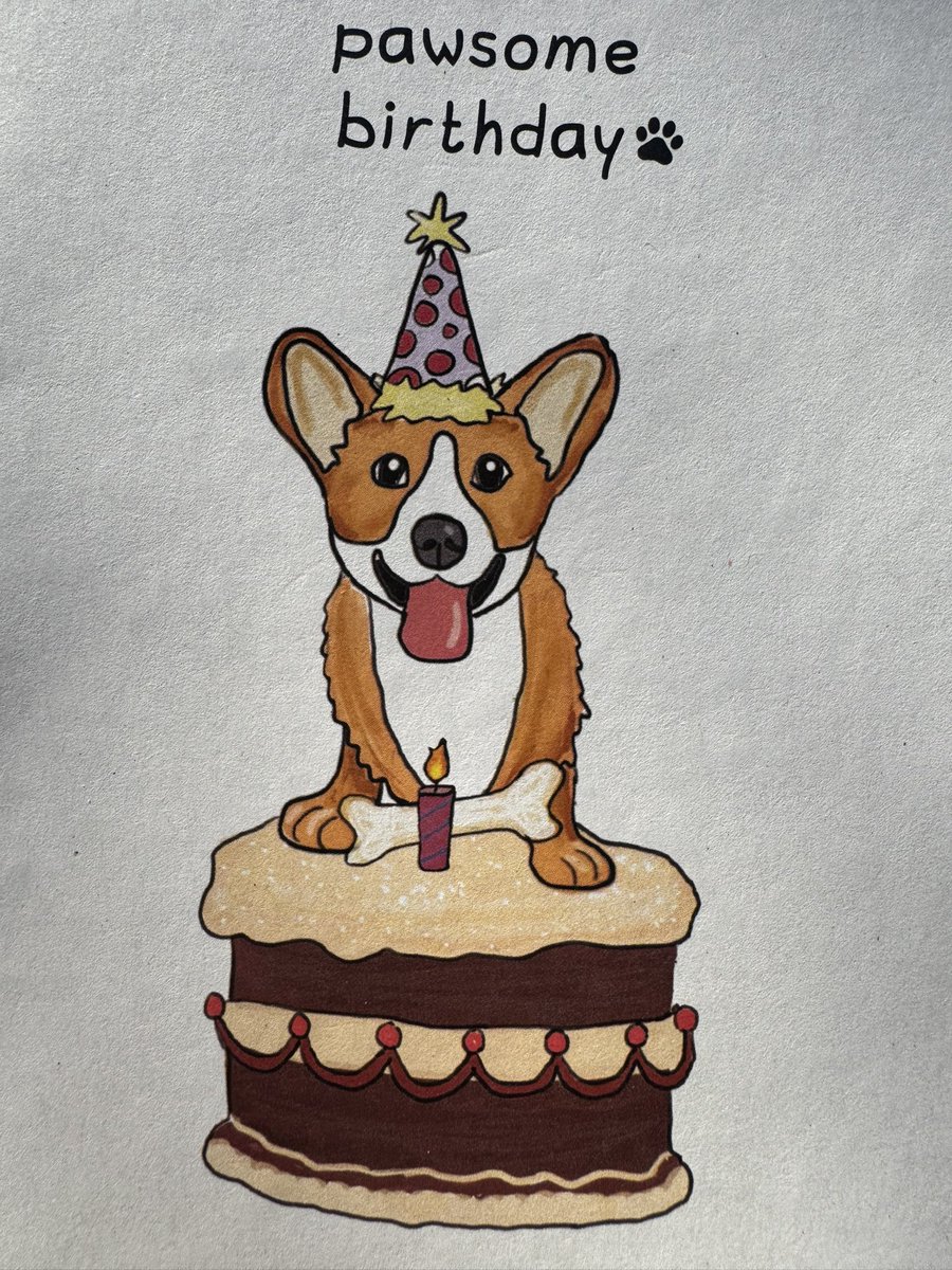 fruitplatterG5's tweet image. 早上收到了兽医诊所发给🐶🐶的生日卡

还把我的surname加在了她名字后面

看来她真是我女儿了😂