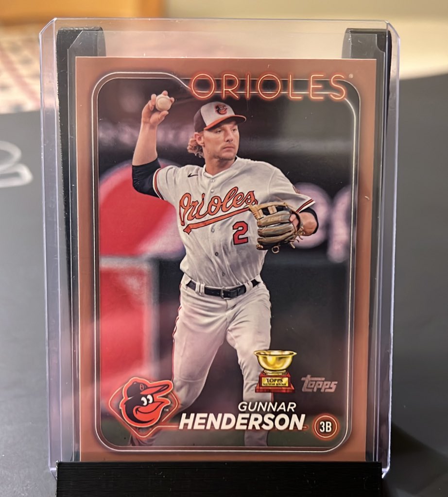 phillycardboard's tweet image. $10
Gunnar Henderson Topps Series Two Gold Border Gold Cup /2024
Stack till July 25th - check out anytime.