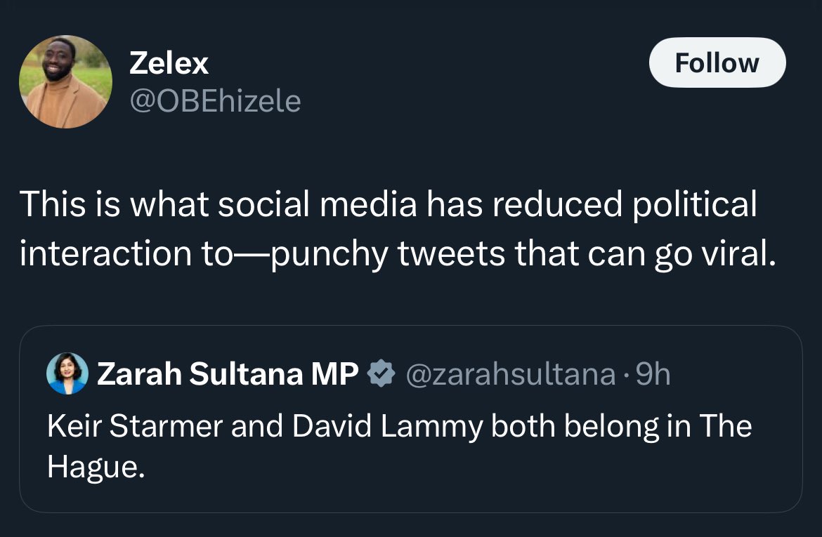 broseph_stalin's tweet image. “Social media made Lammy and Starmer say ‘Israel has a right’ to block food and electricity from Gaza”