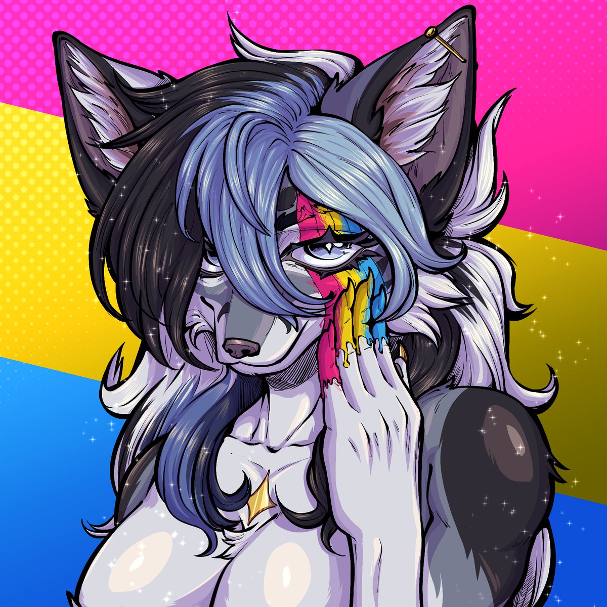 Just_Rayl's tweet image. Out of season Paint your Pride! YCH for Zora on Discord.
Thanks a lot for comissioning me