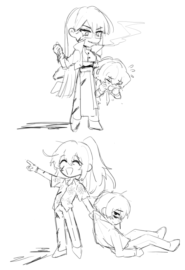 _Zakoe's tweet image. Wip! Looking at some artists of LCB it made me want to draw ship too #LimbusCompany #Limbus_Company #LCB #リンバス #림버스 #LCB411 #LCB61