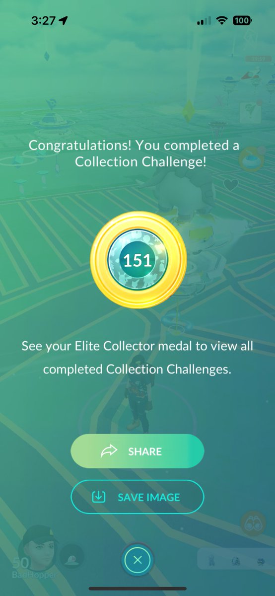 badhopper's tweet image. I got a medal! #PokemonGO