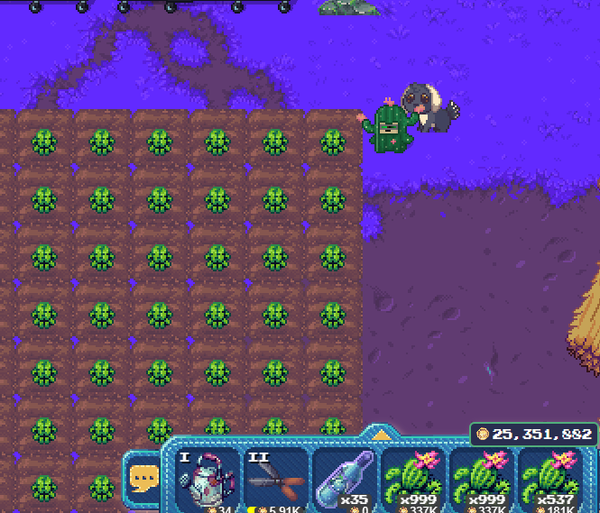 Hontex_'s tweet image. Spent the last hour chillin&apos; and planting astracactus with my Astracactus Ronin Chibi 🌵😎
