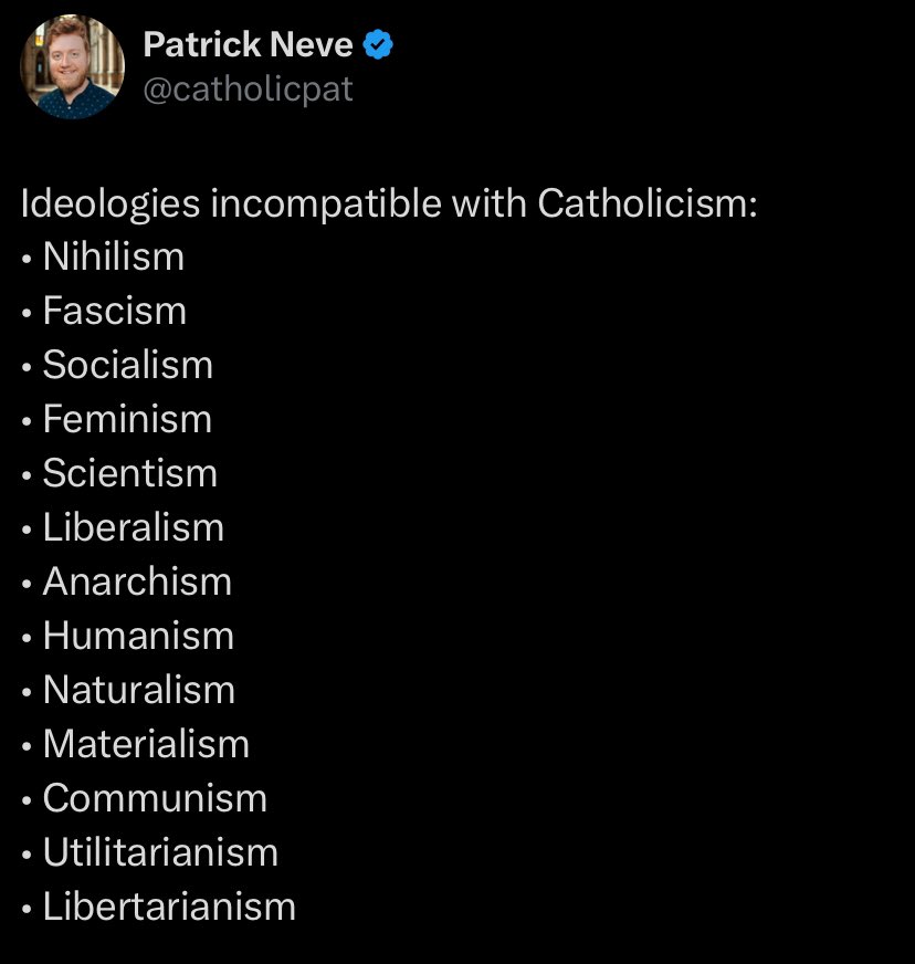 catholicpat's tweet image. Worth reposting bc it’s true but also bc everyone hates it