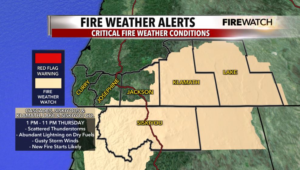 matthoffmanwx's tweet image. We're keeping a close eye on the thunderstorm potential for Thursday. Storms are expected to be more numerous & widespread in our region. A few storms could be strong to severe with damaging wind gusts and hail. Plus, we're concerned about critical fire weather due to lightning.