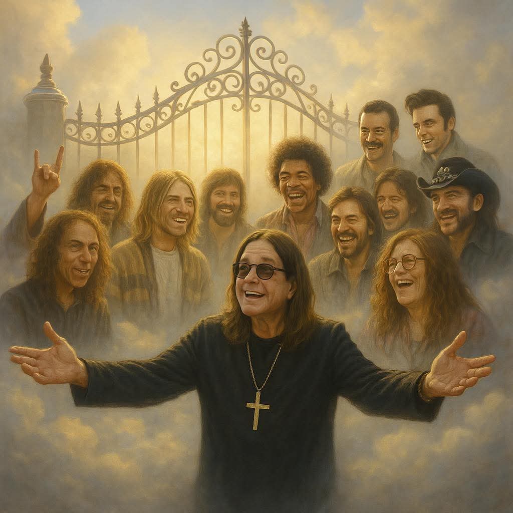 defiantmoxley's tweet image. The bat even welcomed him home. I bet him and Randy are throwing one hell of a welcome to the promise land concert right now as we speak. Finally with all the legends R.I.P Ozzy!
#OzzyOsbourne #Ozzy #ozzyosbourneforever