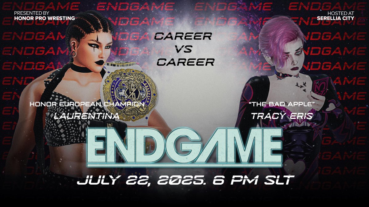 ENDGAME NIGHT 2 — Chaos lifts off at 6PM SLT! Grudges ignite, stars collide, and egos face their eclipse. Who will rise? Who’ll be pulled into the black hole of defeat?

SLURL: maps.secondlife.com/secondlife/Ser…