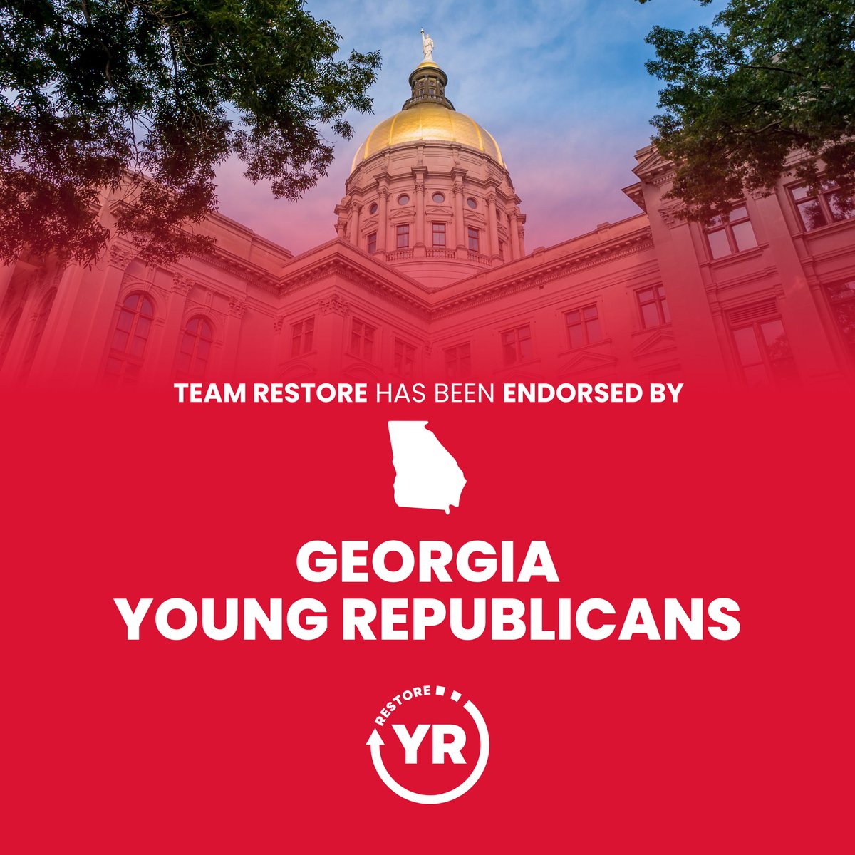 RestoreYR's tweet image. 🆕🚨 #RestoreYR has been endorsed by @GeorgiaYR to lead @YRNational!
Thank you so much to our friends in the Peach State for their support of our team and vision!
Georgia is one of the TOP battlegrounds in 2026 and #TeamRestore is committed to working with the Georgia YRs to…