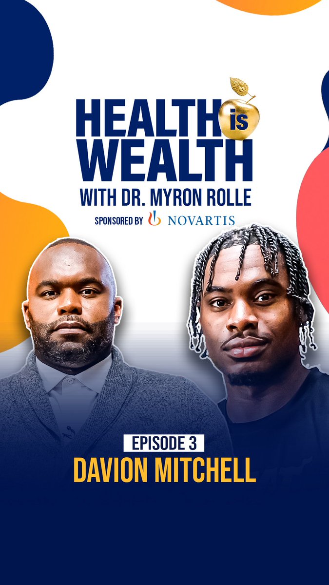 ThePlayersTV's tweet image. New Episode with Davion Mitchell this Thursday!
Join Dr. Myron Rolle, former NFL Star and neurosurgeon, as he explores the powerful connection between health and success on Health is Wealth, sponsored by Novartis Pharmaceuticals Corporation.
Now streaming on PlayersTV!…