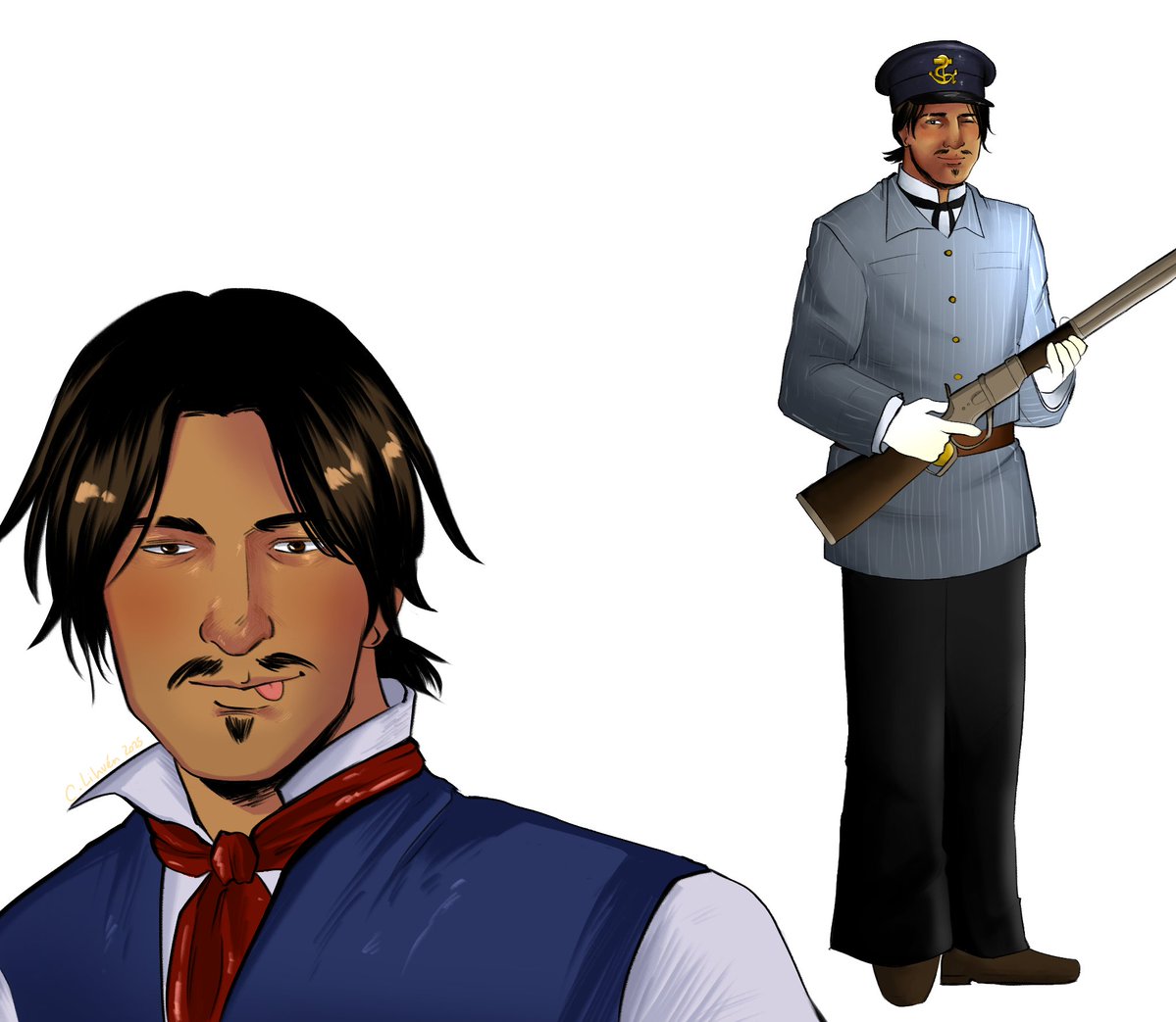raskolnikovgirl's tweet image. work in progress but I don't know how to fill the rest of the page. Suggestions are welcome.
#RedDeadRedemption2 #rdr2fanart #rdr2 #javierescuella
