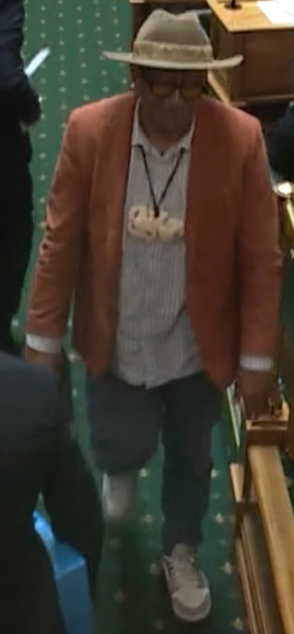 Suitandtie9999's tweet image. A huge congratulations to Speaker of the House @GerryBrownleeMP who continues to lower the standards of the house every day.
Faded jeans and sneakers, aka street wear, apparently meet the standards of business attire under Brownlee’s watch.