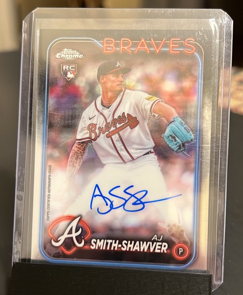 phillycardboard's tweet image. $20
AJ Smith-Shawver Topps Chrome auto RC
Stack till July 25th - check out anytime.