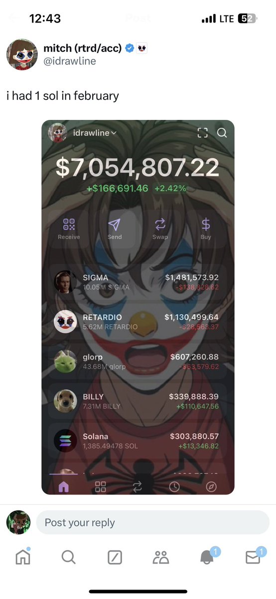 MisterBullrun's tweet image. I miss $Mitch man😔
He still top holder of his own coin so The culture should Run his ticker up to show we respect the legends …
CA: 2TCm1JJmWnW7DhzmhMagQQzGJnuu3tXvjqyq4QVhzrhn
@TheMisterFrog @lynk0x @rasmr_eth