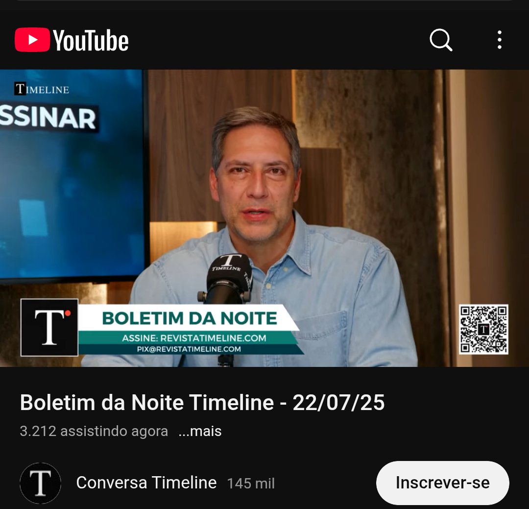 RevistaTL's tweet image. Estamos ao vivo no YouTube com o Boletim da Noite.
Clique no link e assista ao vivo
Não esqueça de compsrti🔥
m.youtube.com/watch?v=xZANAj…