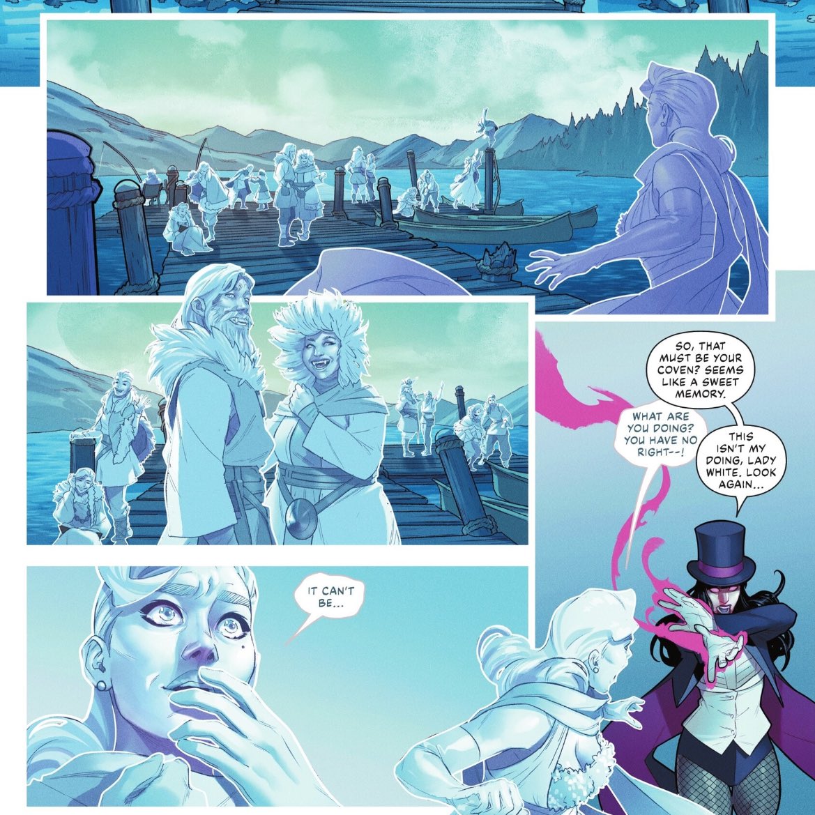 THEMYSCIRALORE's tweet image. I enjoyed Lady White as a Zatanna villain a lot. She’s like a mirror to Zatanna’s showman persona who’s trying to escape Brother Night’s shadow in a similar way to Zatanna trying to escape the “sins” of her family’s past. My only gripe is that this story needs to continue!