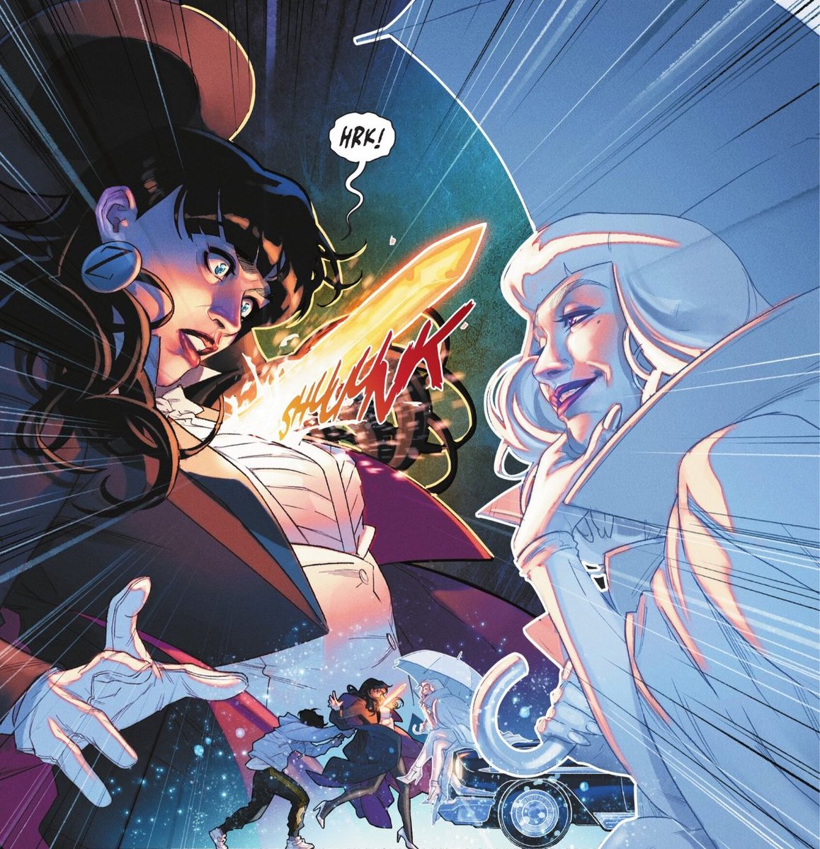 THEMYSCIRALORE's tweet image. I enjoyed Lady White as a Zatanna villain a lot. She’s like a mirror to Zatanna’s showman persona who’s trying to escape Brother Night’s shadow in a similar way to Zatanna trying to escape the “sins” of her family’s past. My only gripe is that this story needs to continue!