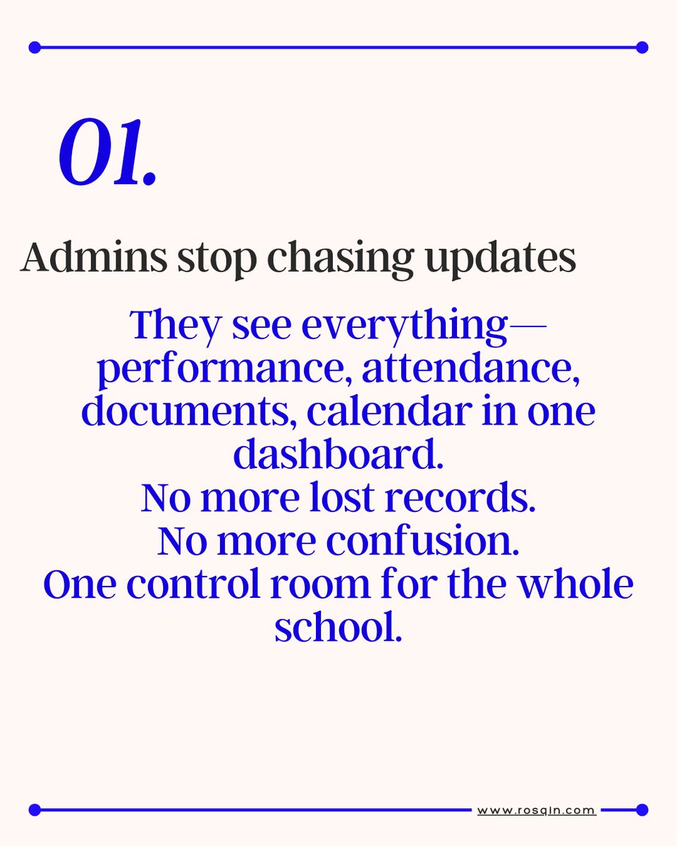 RosqinOfficial's tweet photo. Rosqin is your School Operating System.
Your full command center.
Run everything. Grow fast.
Lead without limits.
#Rosqin #SchoolOS #rosqiniscoming #LeadWithoutLimits https://t.co/YEkyLk9GTp