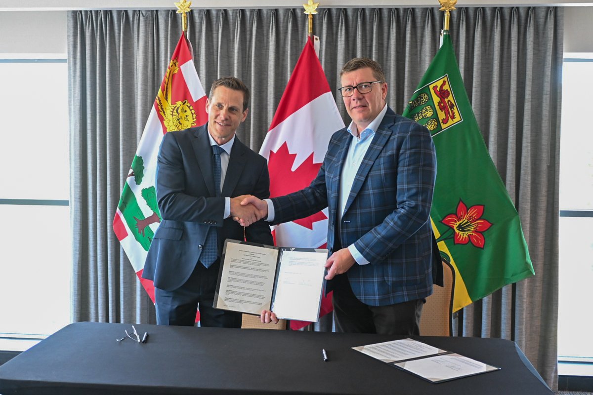 PremierScottMoe's tweet image. This week, our government signed a Memorandum of Understanding with Prince Edward Island and Manitoba; this is another important step toward strengthening economic ties across Canada.
By reducing trade barriers and boosting labour mobility, we’re making it easier for…