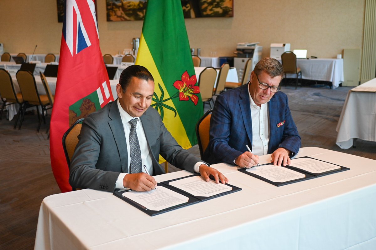 PremierScottMoe's tweet image. This week, our government signed a Memorandum of Understanding with Prince Edward Island and Manitoba; this is another important step toward strengthening economic ties across Canada.
By reducing trade barriers and boosting labour mobility, we’re making it easier for…